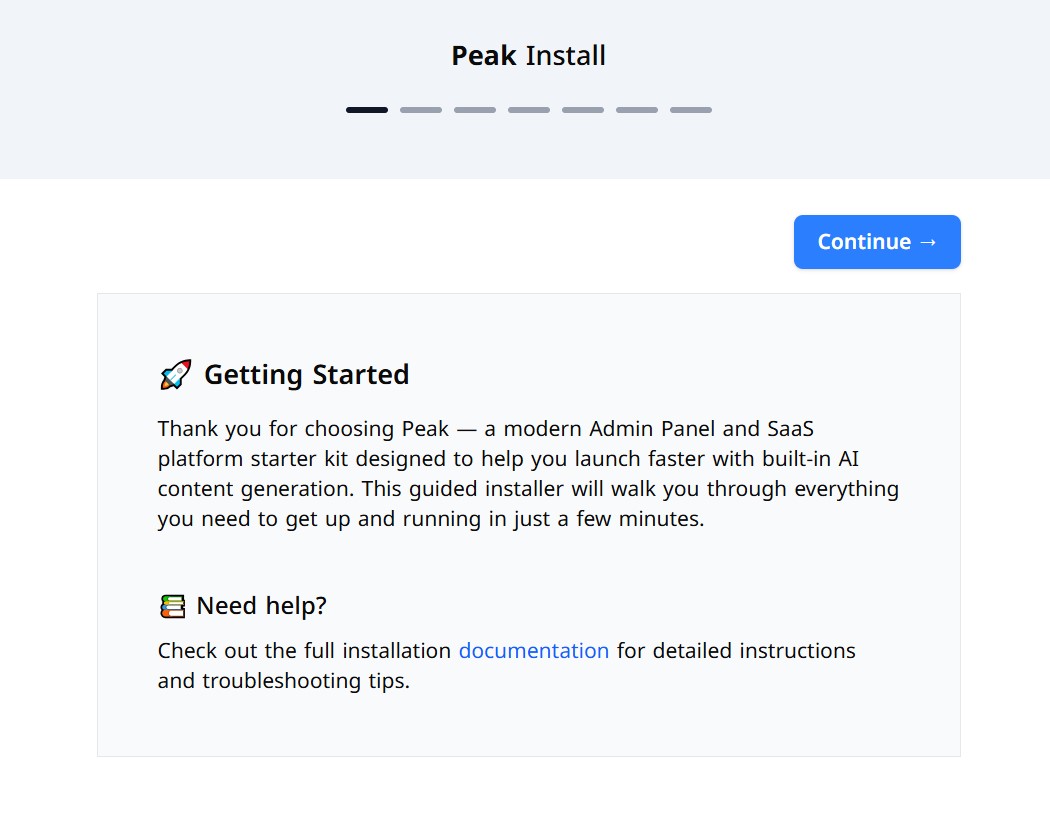 Peak Wizard Screenshot